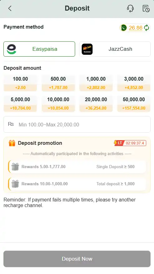 Deposit to Earn